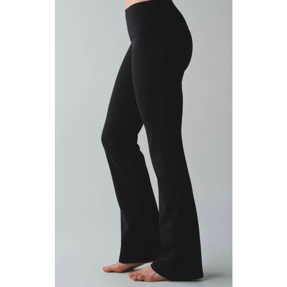 LULULEMON ATHLETICA Groove Pant In Black Full-On Luon Size 6
